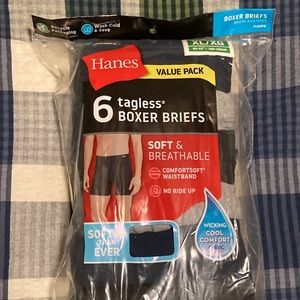 Hanes Tagless Boxer Briefs - 6-pack